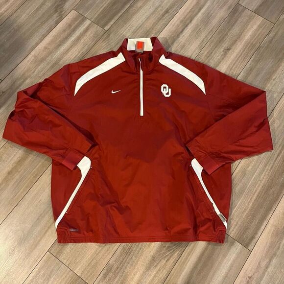 Nike Oklahoma Red Athletic Pullover Hoodie Men‎ Large - Picture 1 of 6